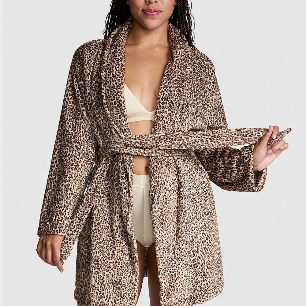 Victoria’s Secret Leopard Print Robe